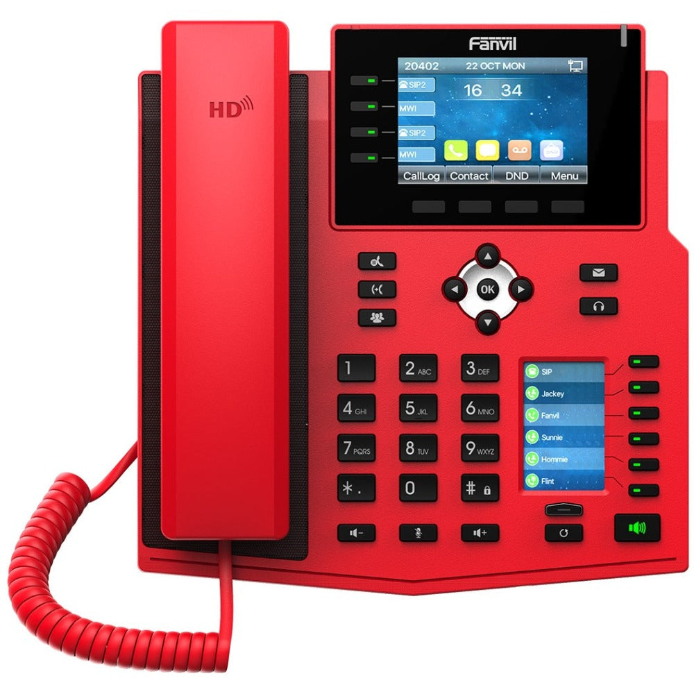 Fanvil X5U-R Gigabit IP Phone (Red) – Shop4Tele