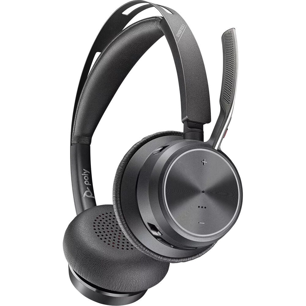 Poly-Voyager-Focus-2-Bluetooth-Headset-Side