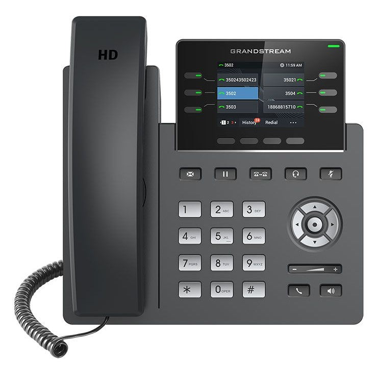 grandstream grp2613 ip phone front view