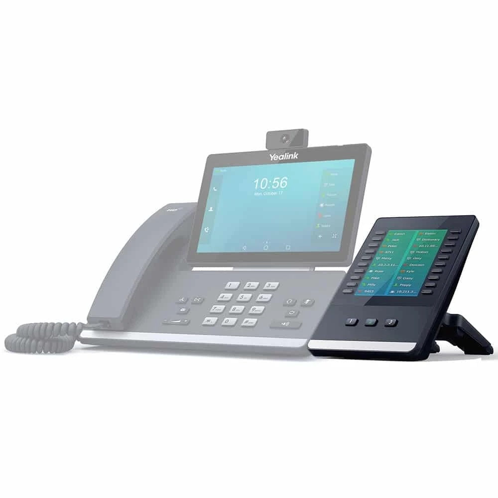 yealink-exp50-expansion-module-connected-to-phone