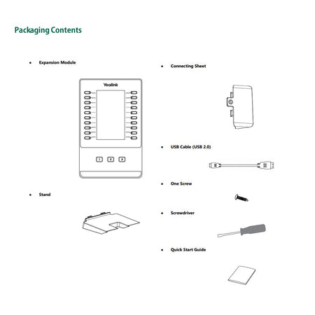 yealink-exp50-expansion-module-packaging-contents