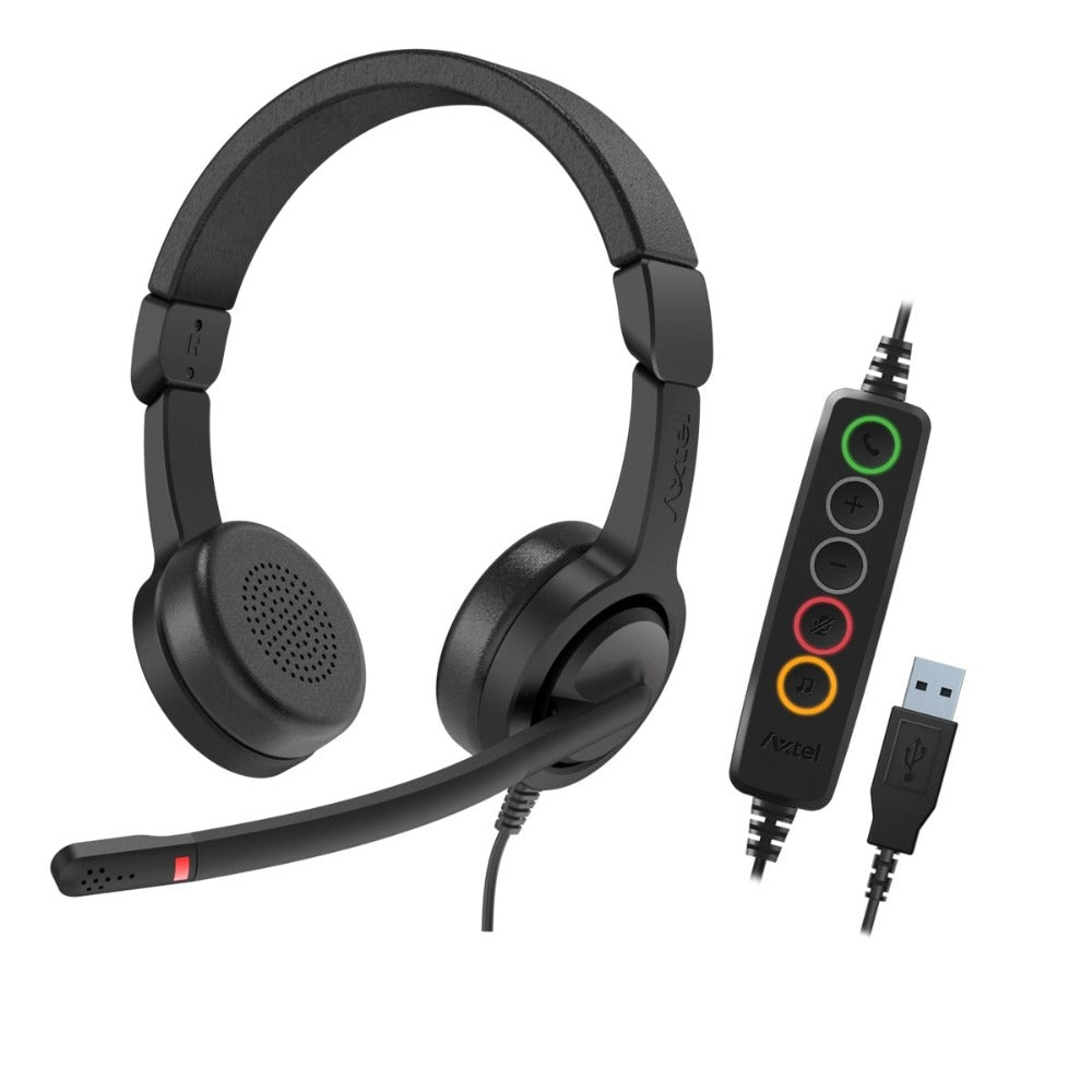 Axtel-UC40-Stereo-USB-A-Headset-Front