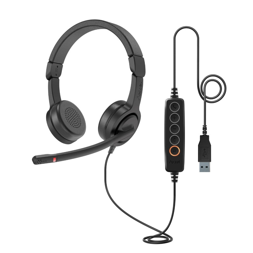 Axtel-UC40-Stereo-USB-A-Headset-Overview