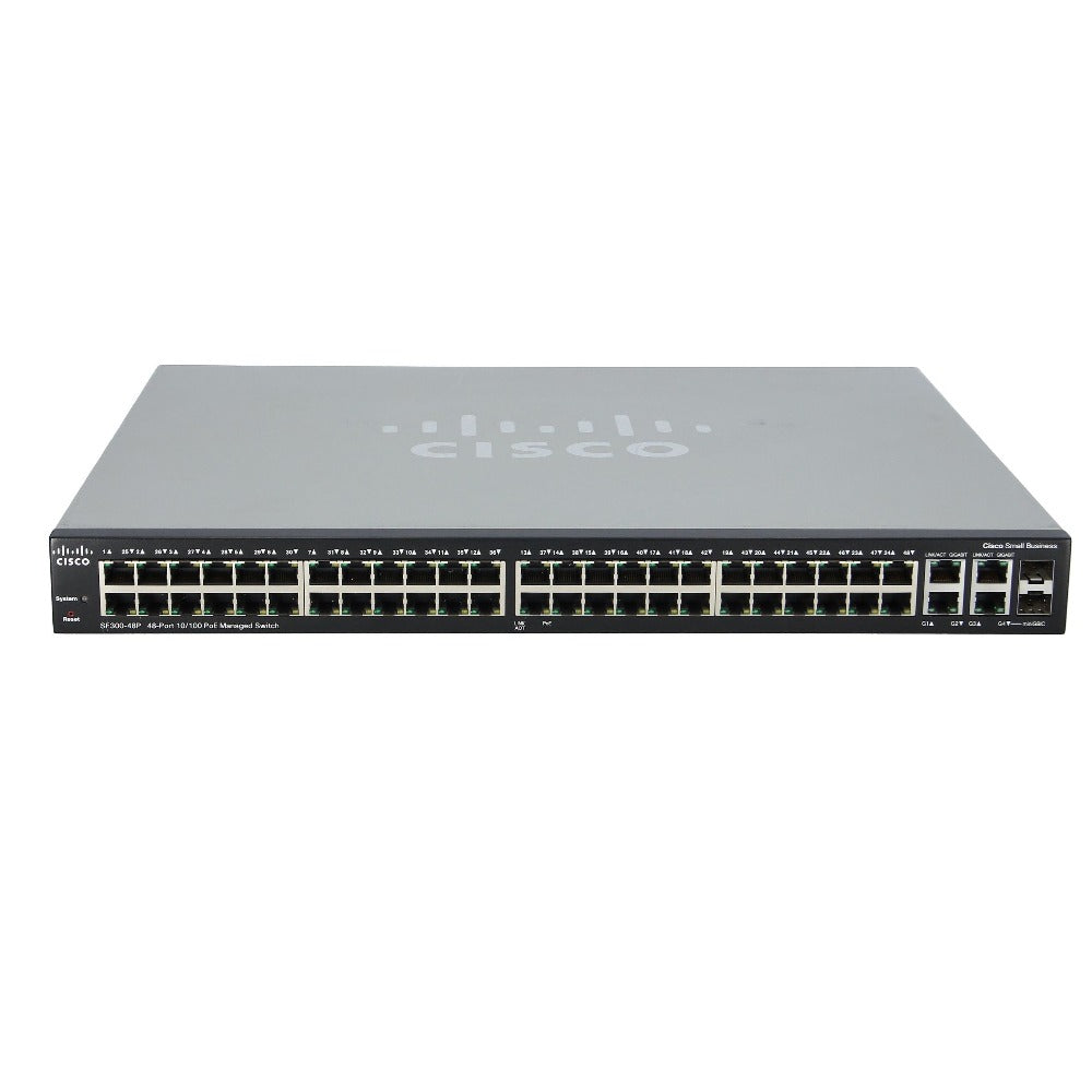 Cisco store SF300-48P 48-Port 10/100 PoE+ Managed Switch SRW248G4-K9