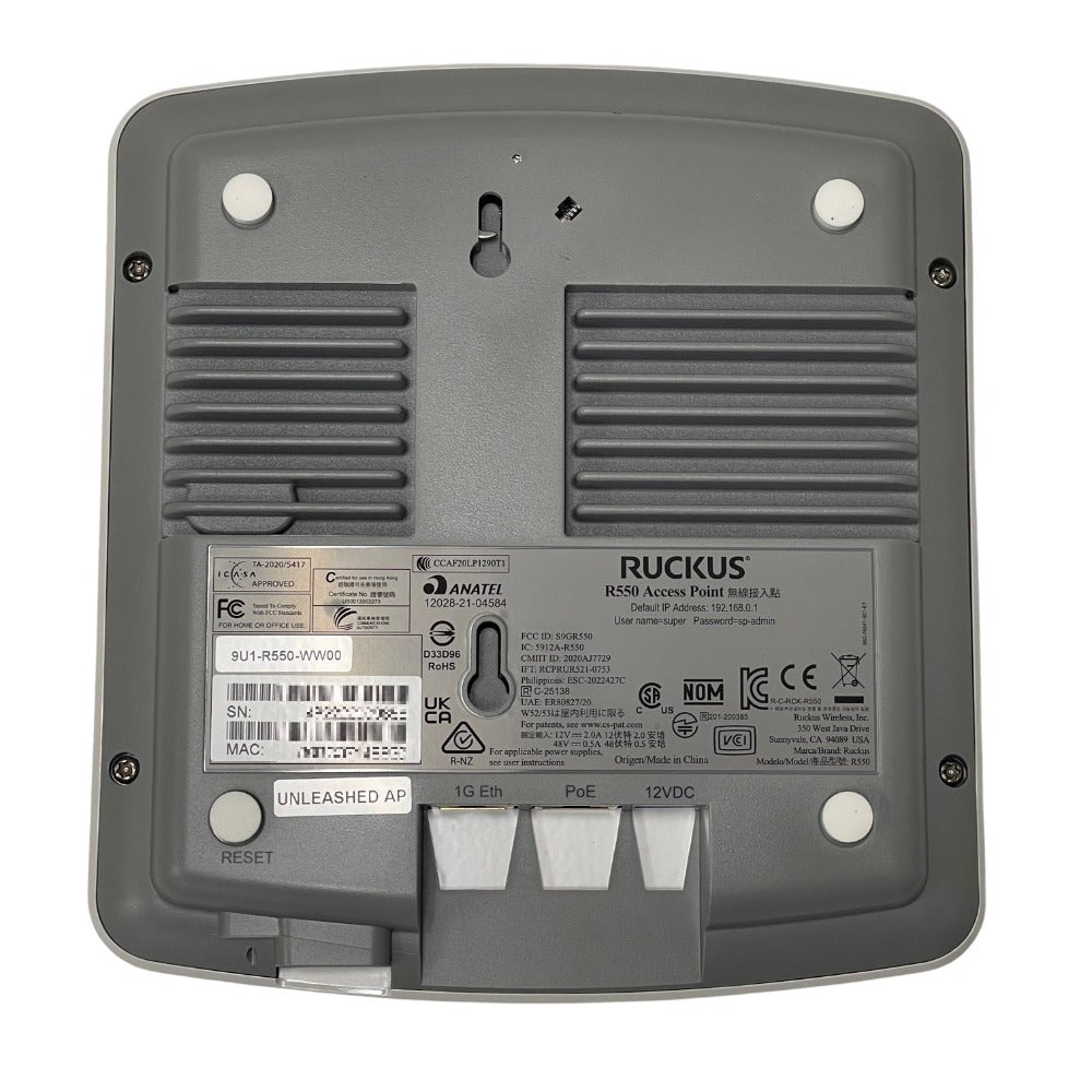 Ruckus-R550-Unleashed-Wireless-Access-Point-Back