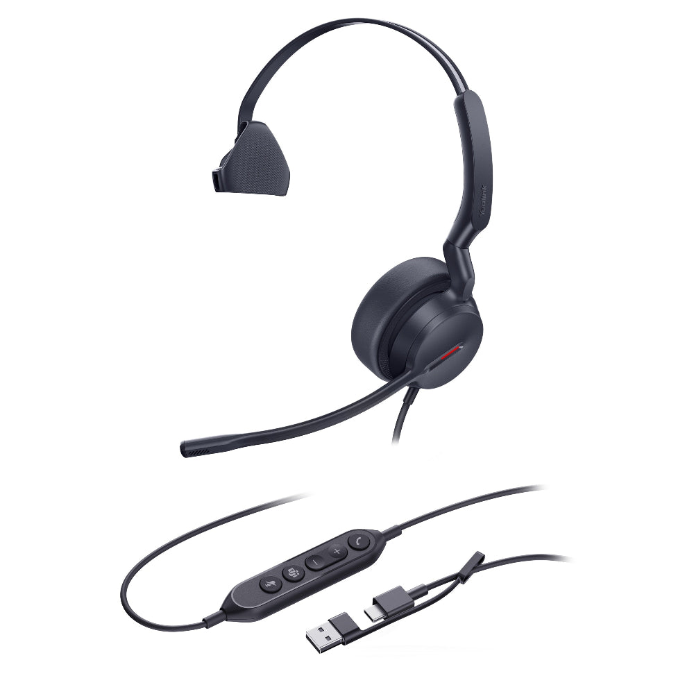 Yealink-UH44-Mono-Headset-Side