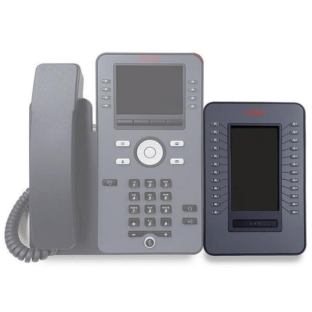 Avaya-JEM24-Button-Module-700514337-connected-to-phone