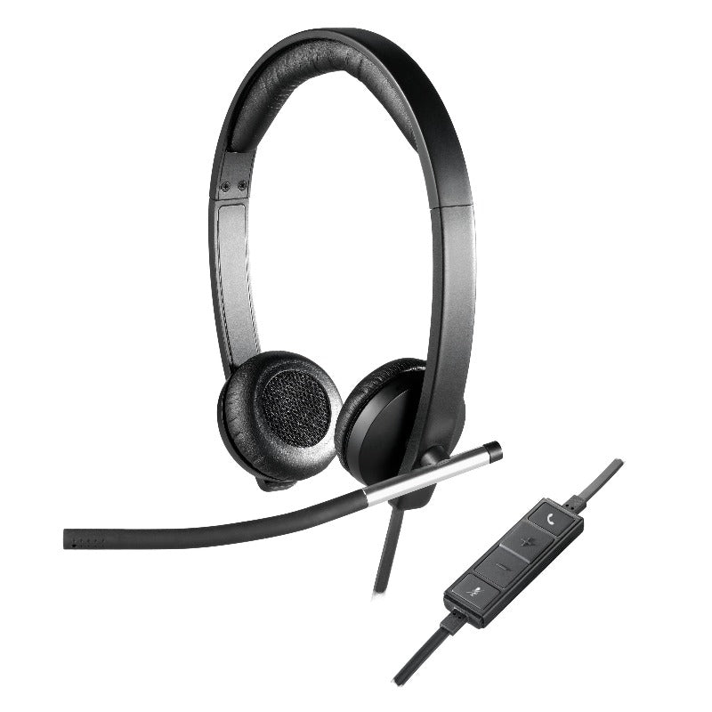 Logitech-H650E-Stereo-USB-Headset-Side