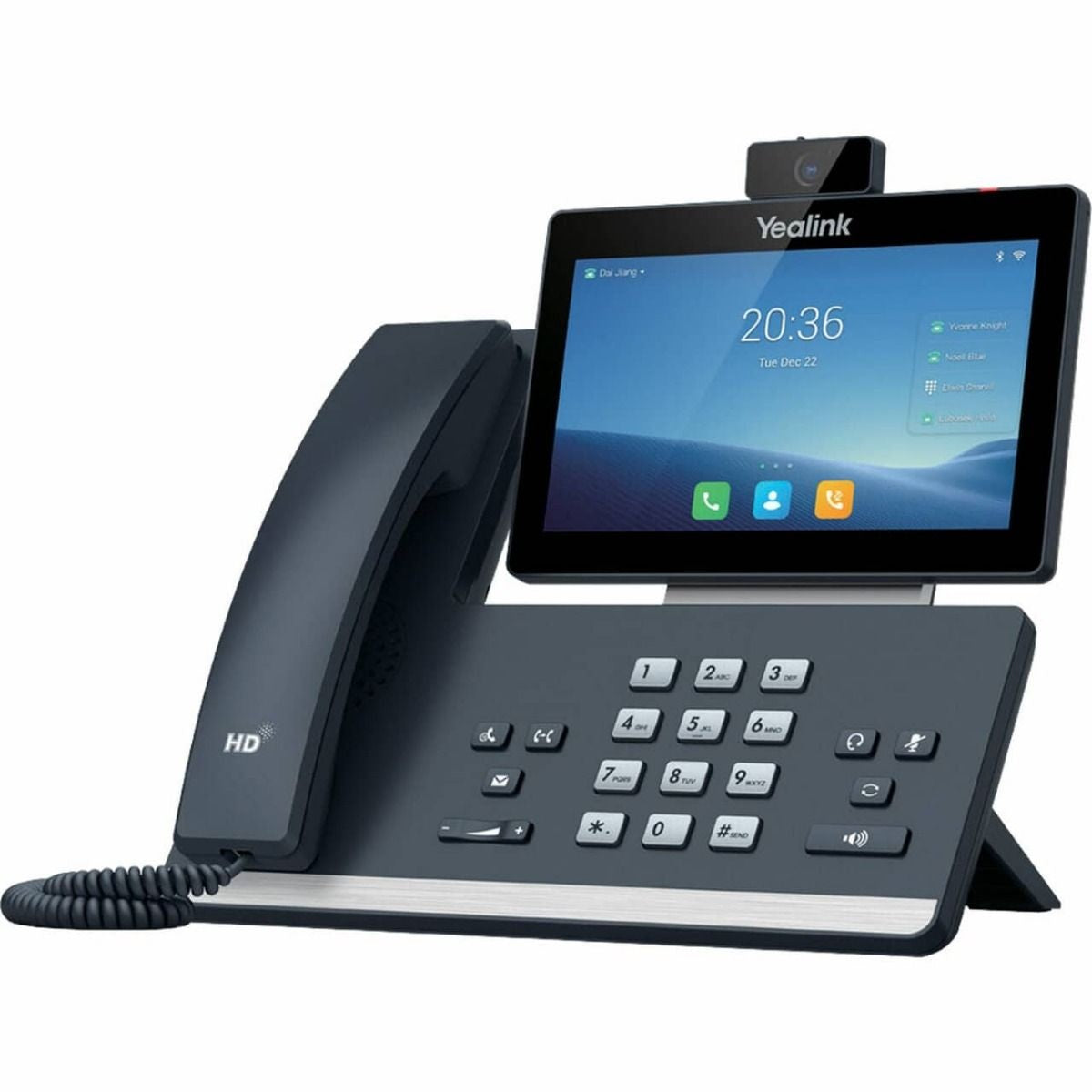 Yealink-T58W-with-Camera-Gigabit-IP-Phone-Right-Side