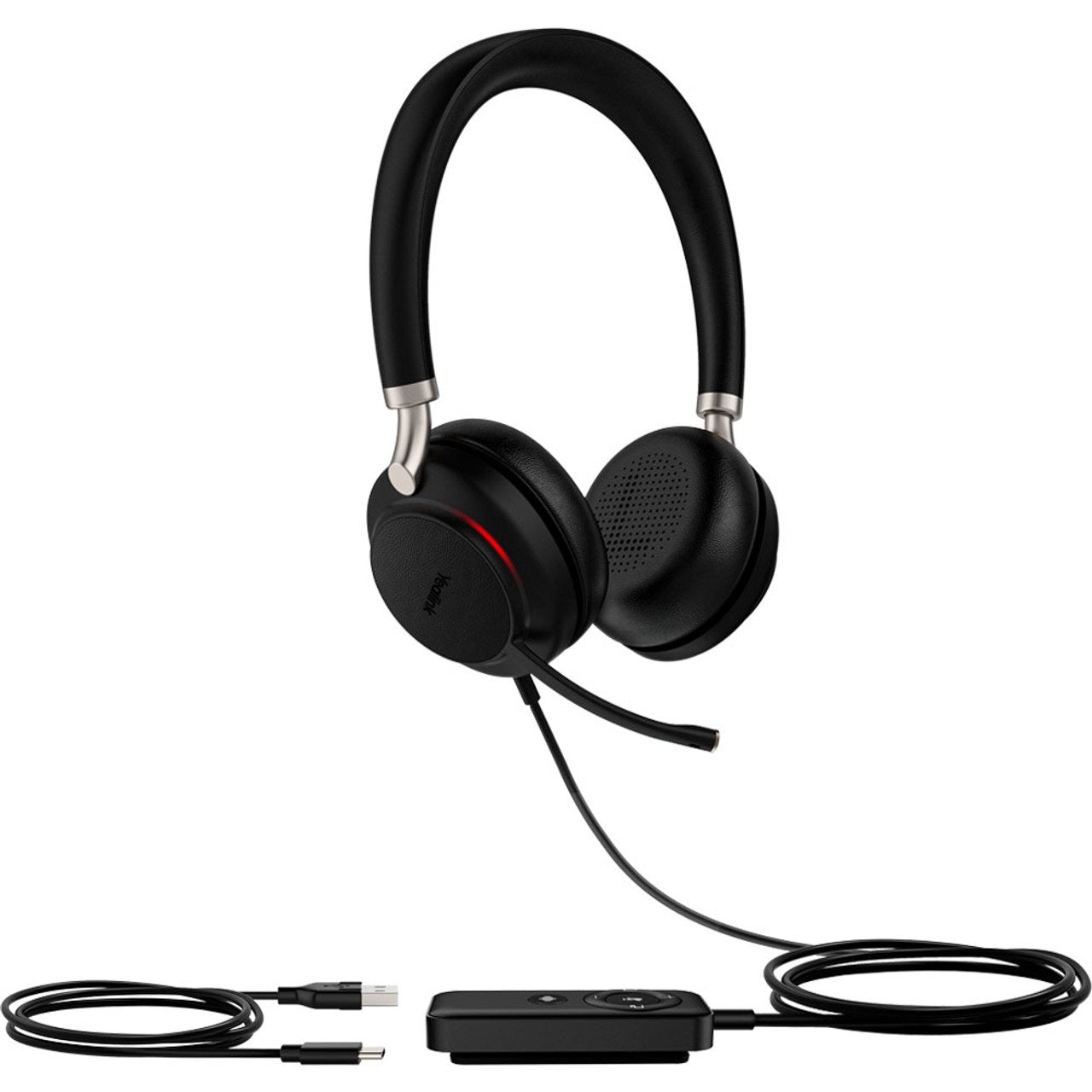 Yealink-UH38-Bluetooth-USB-Headset-Duo-Teams-Left-Side