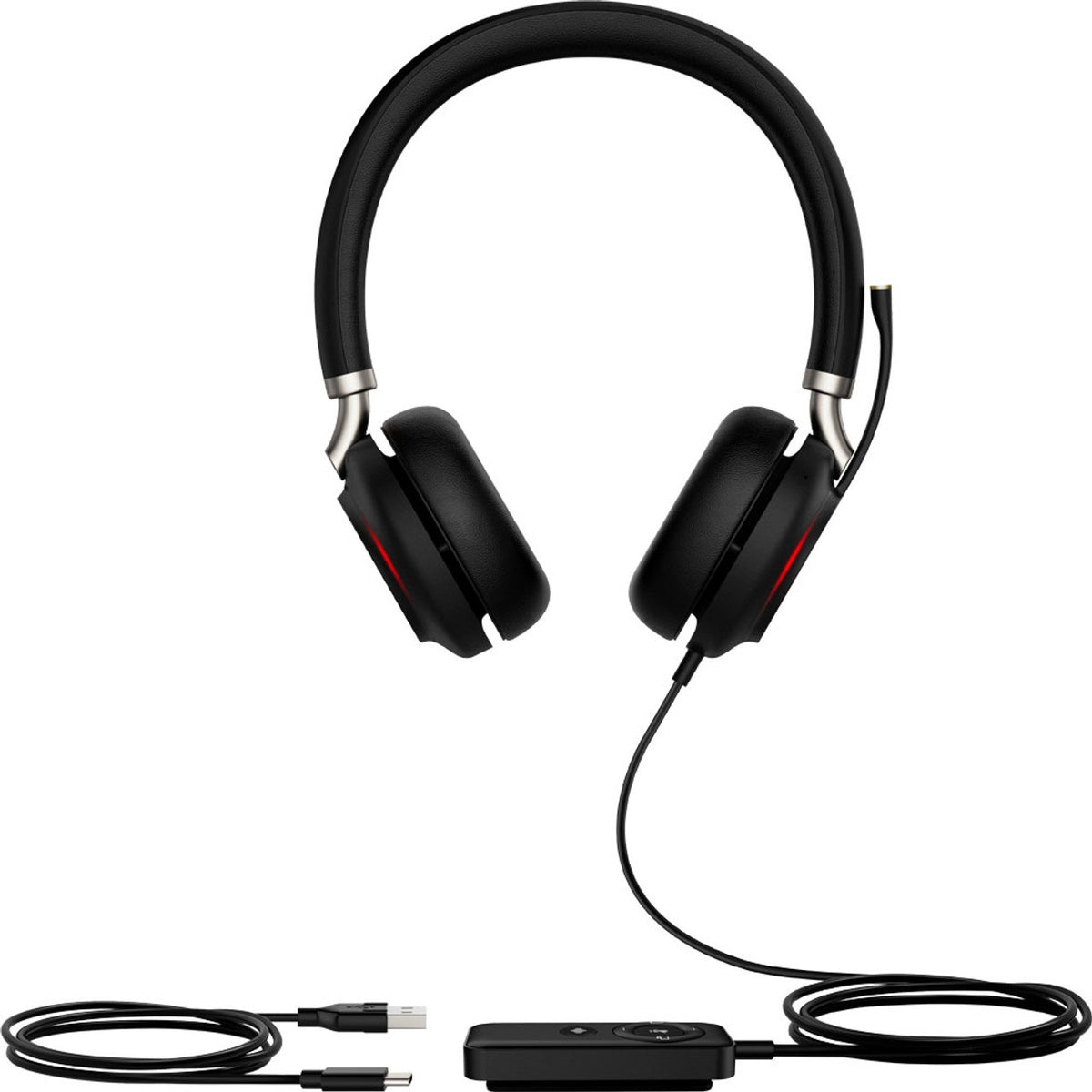 Yealink-UH38-Bluetooth-USB-Headset-Duo-Teams-Front-View