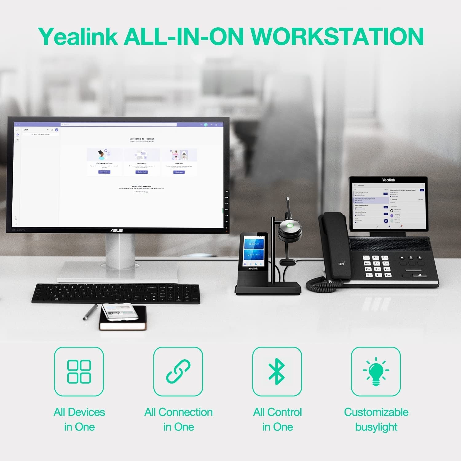 Yealink WH66 DECT Wireless Headset - Duo - Teams Edition