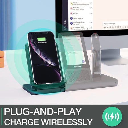Yealink-WHC60-Wireless-Charger-on-Desk