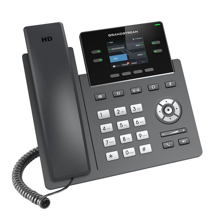 grandstream grp2612 ip phone tilted right