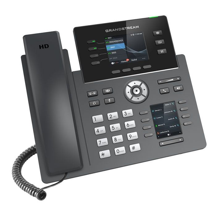 grandstream grp2614 ip phone tilted right