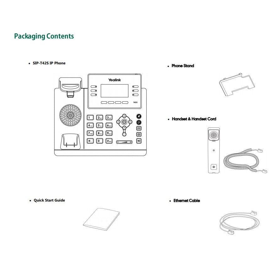 yealink-sip-t42s-gigabit-ip-phone-packaging-contents